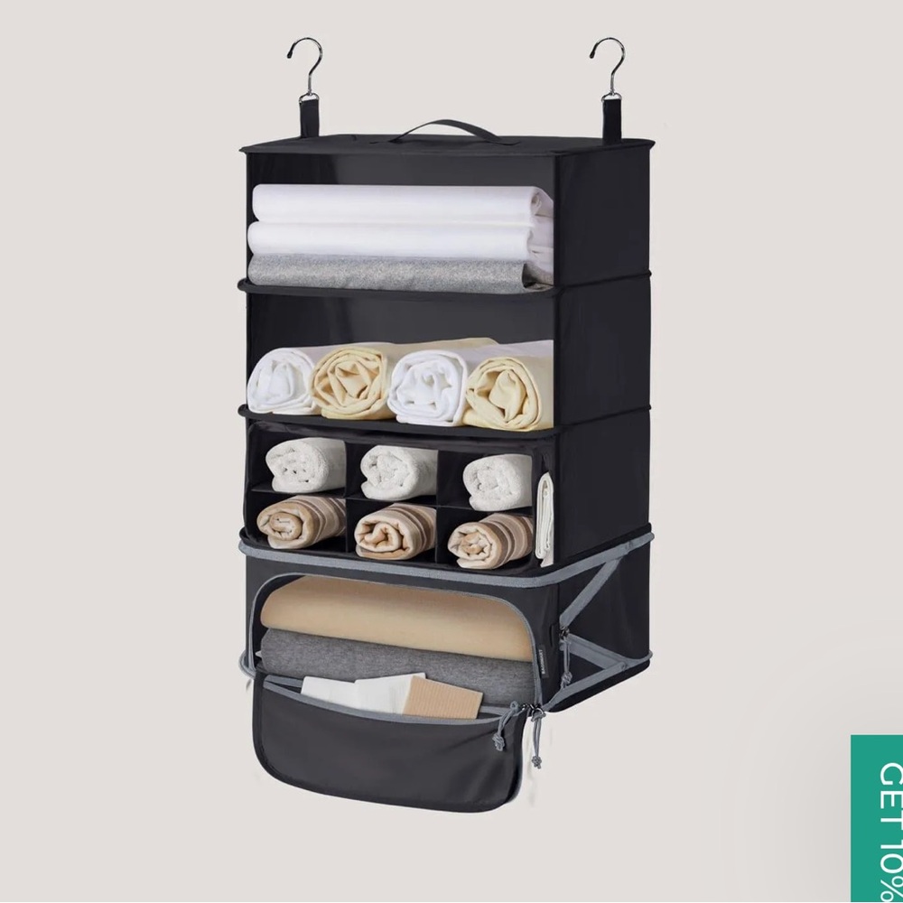 Bagsmart Hanging Compression Packer Closet Organizer NWT